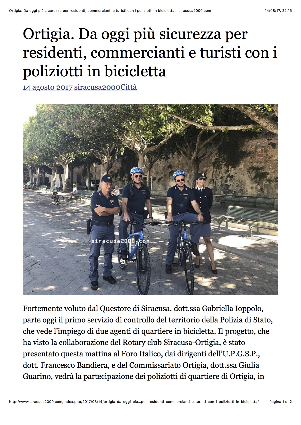 2017-08-14 Consegna Bici PS Ortigia 2
