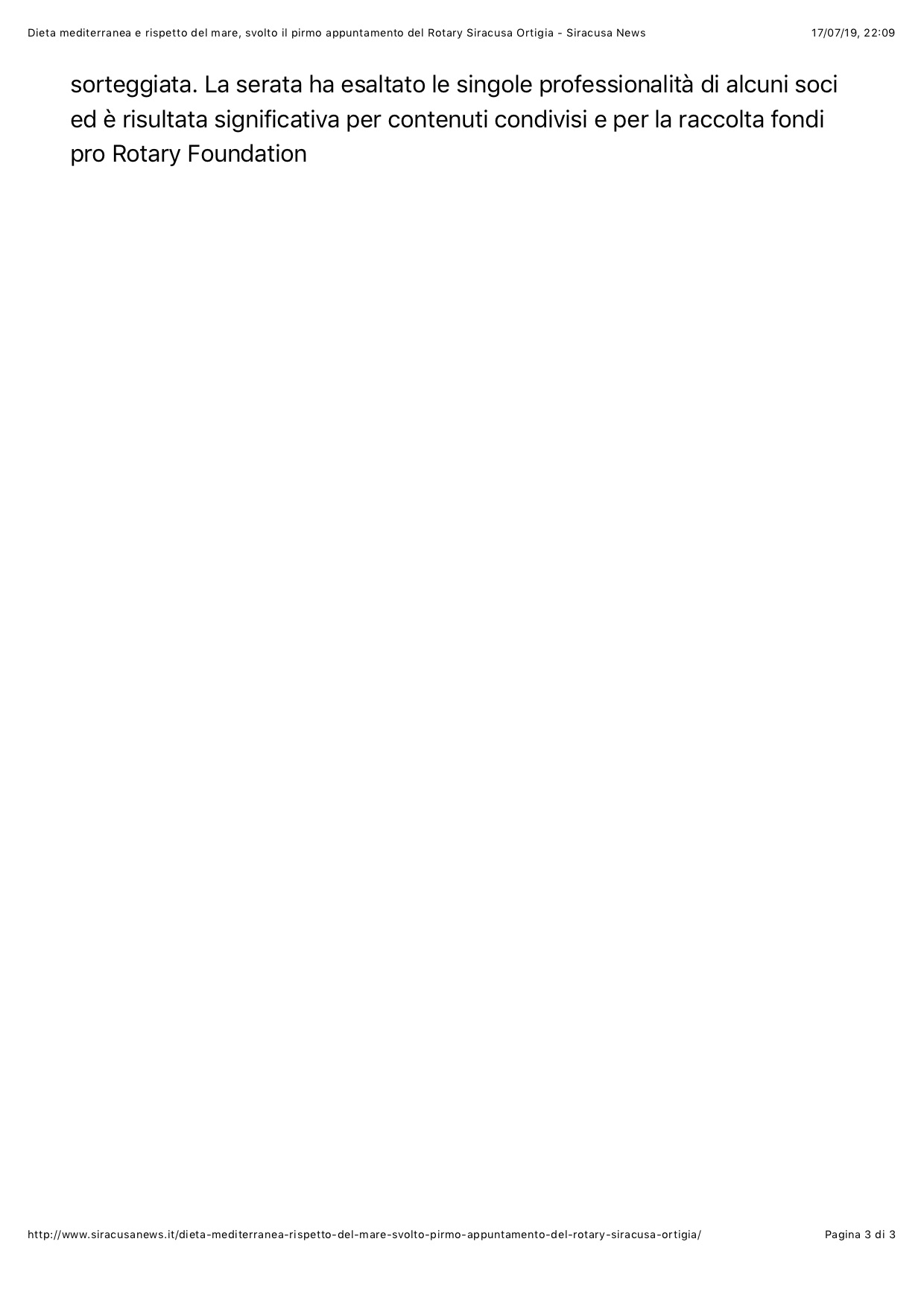 Dieta mediterranea e rispetto del mare, svolto il pirmo appuntamento del Rotary Siracusa Ortigia - Siracusa News 3